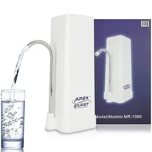 APEX EXPRT MR-1060 Countertop 5-Stage Water Filter, Mineral pH Alkaline Tech, Easy Install, Reduces Metals, 99% Chlorine, Enhances Quality