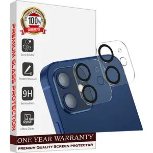 Entronix 2-Pack for iPhone 12, Clear Camera Lens Protector, Easy Installation Cover Protection