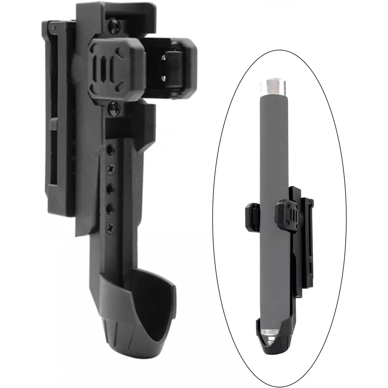 Tactical baton case, baton stand box, can rotate 360 degrees, firm and durable, quick to pull the baton, very suitable for duty and exploration Holsters, Tactical Equipment