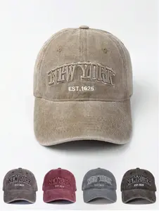 New York Embroidered Adjustable Casual Hat - 1pc/2pcs Unisex Baseball Cap, Casual Wear Accessory