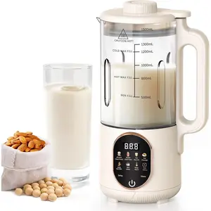 50oz Nut Milk Maker, 10 in 1 Automatic Nut Milk Maker with 20 ,Almond Milk Machine, Based Milks Homemade Oat,Chowder,Juice,Soy Milk Machine with Delay Start,Boil Water,Keep Warm& Auto Clean