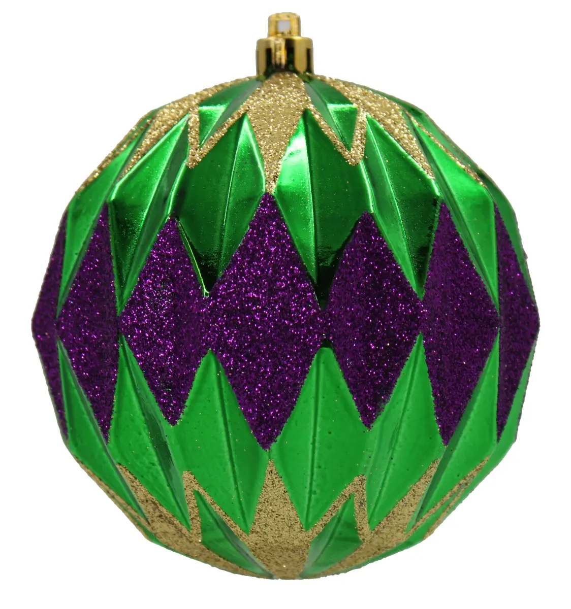 212 MAIN Shatterproof Shine Enhancing Colored Ball Ornaments, 12-Pack, Green-Gold-Purple, Home Supplies, Christmas Decorations, Colored Balls Christmas Decor, Holiday