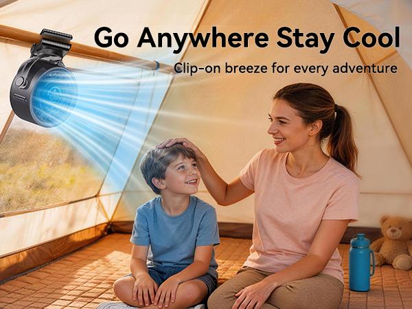 4000mAh Rechargeable Portable Clip on Fan-100-Speed Touch Control, LED Display, 360° Rotate Quiet Turbo Desk Fan, Small Battery Operated USB Fan for Stroller Bed Travel Camping Golf Gym