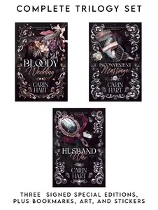 The Order of the Owed trilogy: three signed special edition paperbacks plus swag