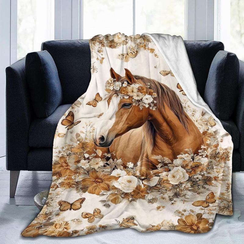 Horse Throw Blnaket Gifts for Women Girls Kids Adults, Super Soft Funny Vintage Brown Horses Blanket Gifts for Horse Lovers, Warm Cozy Plush Flannel Throw Blankets for Couch Bedding Horse Throw Blnaket Gifts for Women Girls Kids Adults, Super Soft Funny Vintage Brown Horses Blanket Gifts for Horse Lovers, Warm Cozy Plush Flannel Throw Blankets for Couch Bedding
