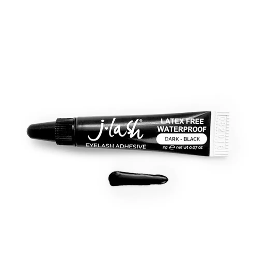 Jlash Eyelash Extension Adhesive, Strong-Hold Waterproof Liquid Formula, Latex-Free for Eyelashes Extensions, Black, 2 ml, Eye Makeup Supplies, Cosmetic, Ingredient N/A