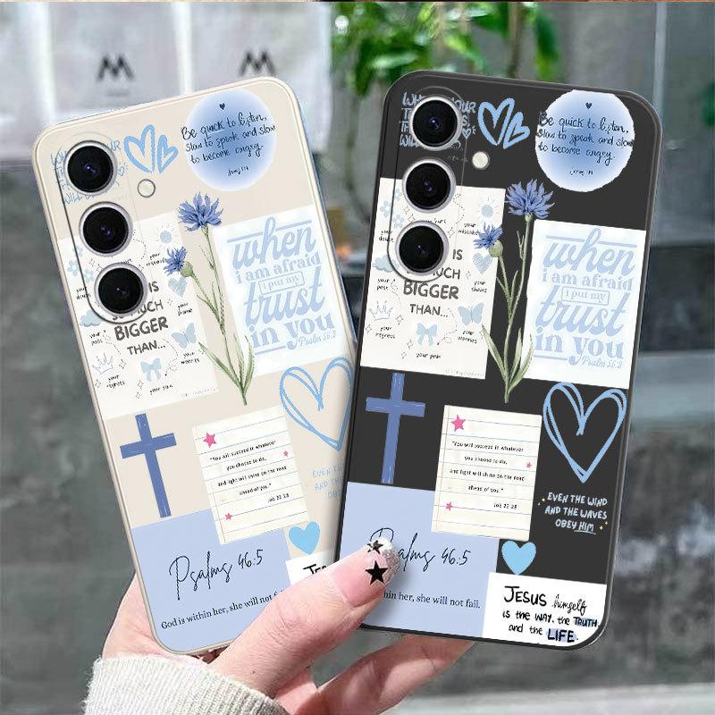 English graffiti phone case suitable for Apple 17Promax, Samsung Galaxy S25, iPhone 16s15note2