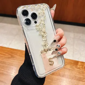 Fashion Money Pattern Phone Case, Clear Phone Cases for iPhone 11 12 13 14 15 16 Pro Max/Pro/Plus, Phone Accessories