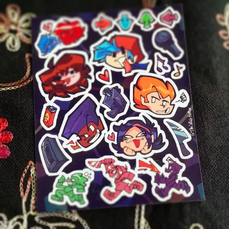 Friday Night Funkin Sticker Sheet - TikTok Shop