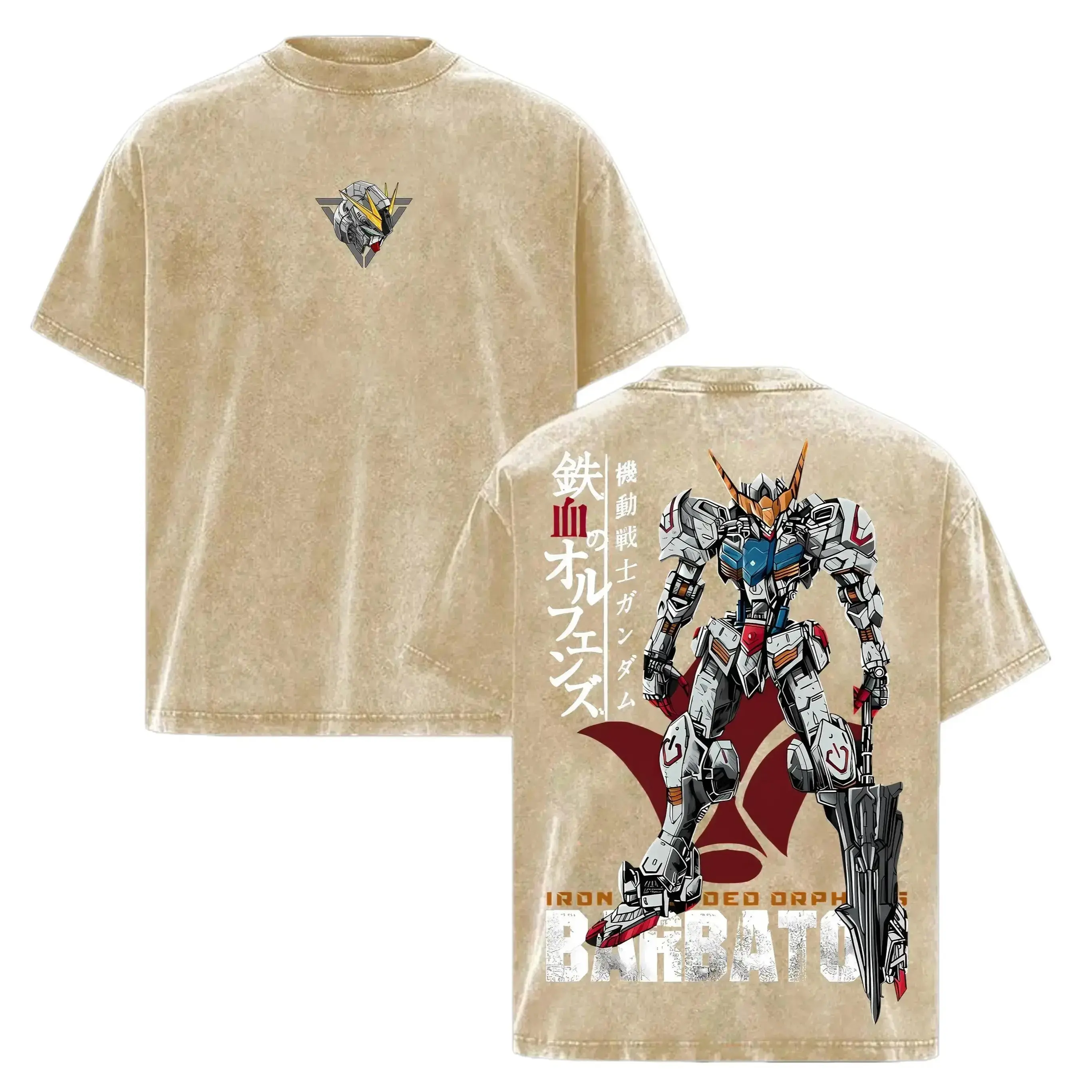 Gundam RX-78-2 Mecha Anime Graphic T-Shirt, Retro Vintage Washed Oversized Soft Cotton Tee, Unisex Streetwear Top, Classic Robot Design Shirt for Anime Fans & Collectors (S–XXXL)