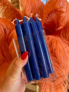 Blue Taper Candles