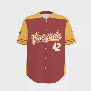 Venezuela - Acuña JR camisa Baseball Jersey Replica clasico mundial, 2024 25 Printed Shirt for Fans