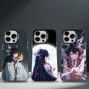 G-Genshin Impact Columbina Phone Case for iPhone 17 Air 16 15 14 13 12 11 Pro Max Plus Samsung S25 S24 S23 S22 Plus Ultra, Anti-Fall Black Matte Hard Cover