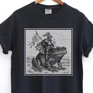 Medieval Knight Shirt | Frogss Meme | Renaissance Fair | Frogss Knight Rider Tee