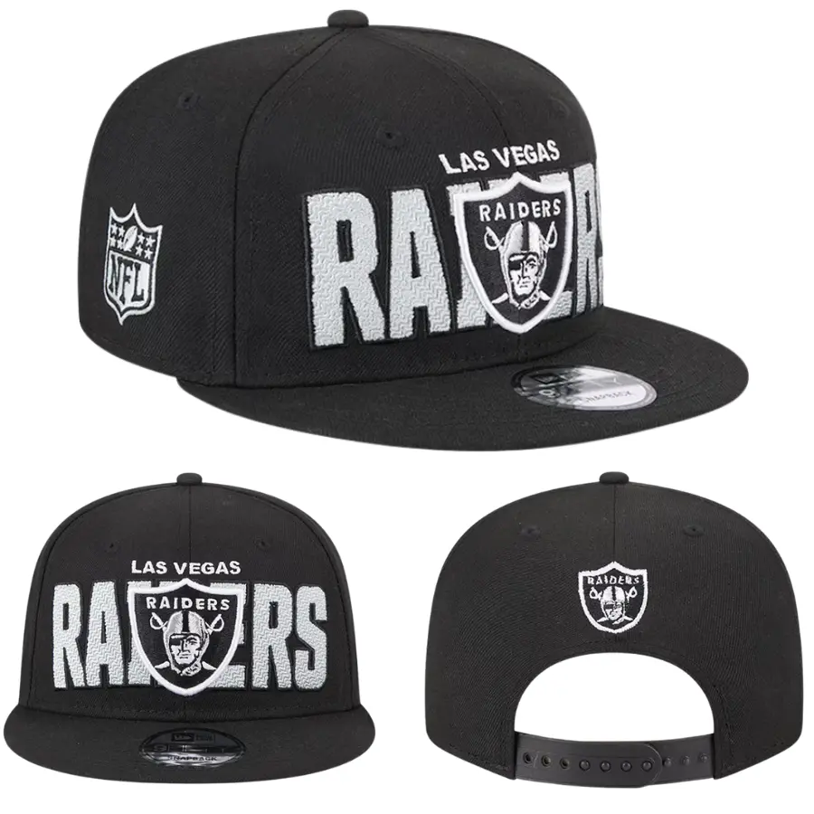 If You're Las Vegas Raiders Fan, Here Are New Era 9FORTY A-Frame Las Vegas Raiders Cap Premium Unisex Snapback Baseball Hat, Adjustable Design, Streetwear Fashion Trend, Added To Your Outfit