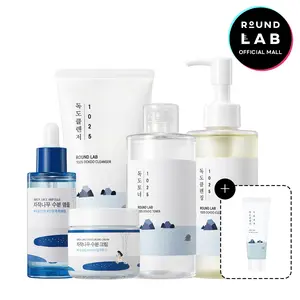 Ultimate ‘Hydration & Plump' Skin Set (Dokdo Cleansing Oil, 1025 Dokdo Cleanser 150ml, 1025 Dokdo Toner 200ml, Birch Juice Moisturizing Ampoule 50ml, Birch Juice Moisturizing Face Cream 80ml) Skincare Comfort Hydrating