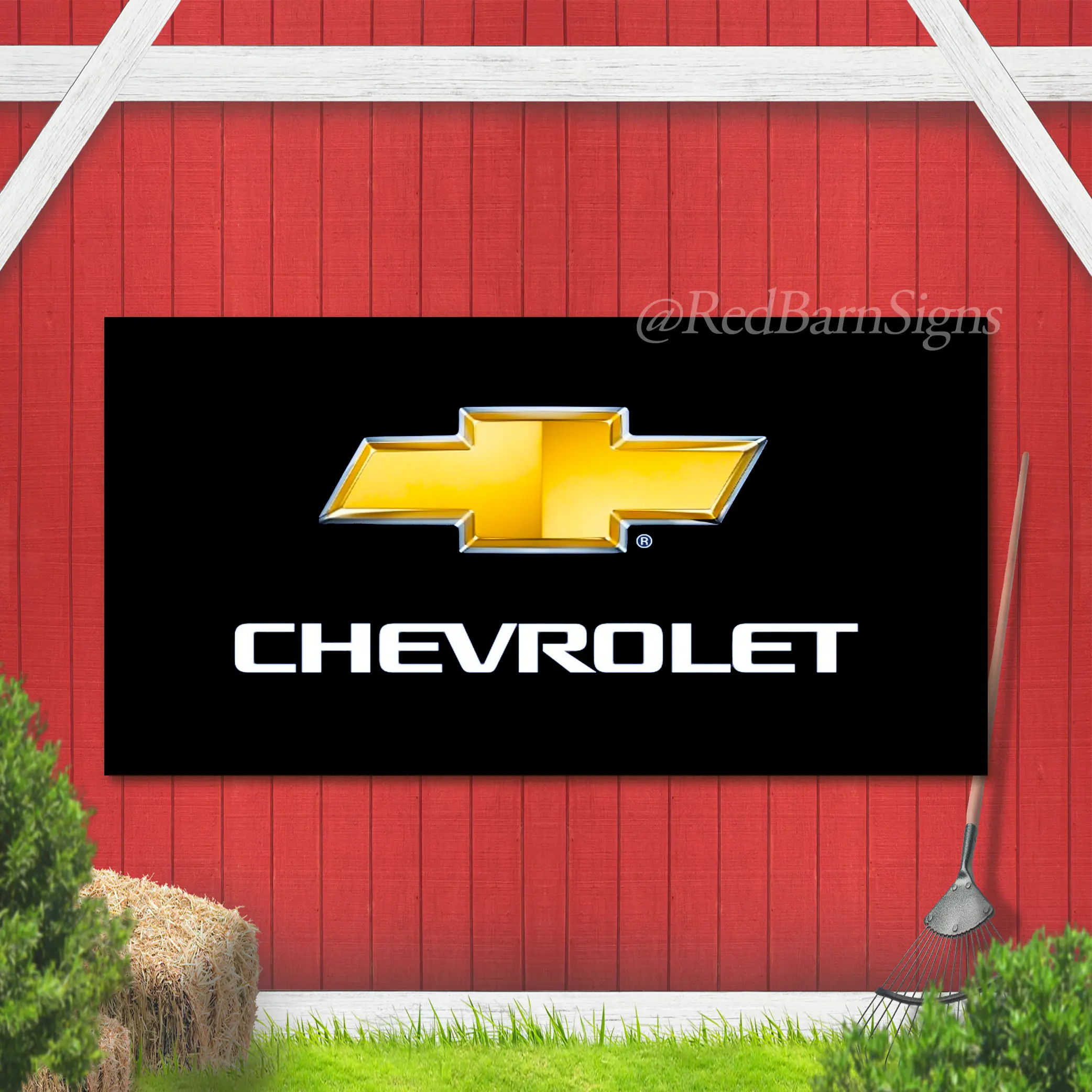 Chevrolet Banner Flag Big Chevy Mechanic Garage Repair Shop Man Cave