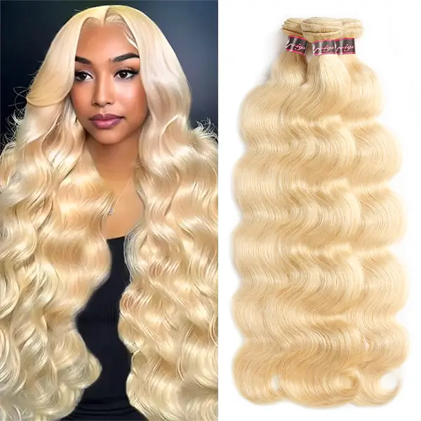 【New】613 Honey Blonde Body Wave /Natural Color Upgrade Body Wave Hair Bundles 100g/pc Ombre Colored Human Hair Weave Bundles 1 3 4 Bundles #Summervibes