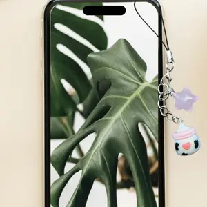 Cell Phone & Hanging Straw Charm – Cute & Functional Accessory