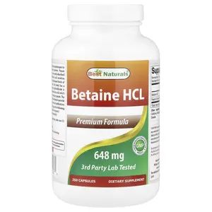 Best Naturals Betaine HCL, 250 Capsules