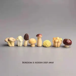 Cute Mushroom Cure Computer Desktop Japanese Work Station Office Desk Small Ornament Decorations