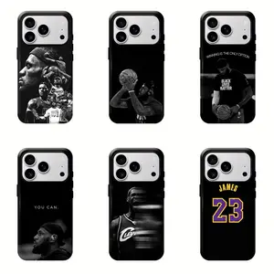 LeBron James Phone Case, Sport Basketball For Fan Two-In-One Drop-Resistant Mobile Phone Case for iPhone 11-17 Protection Safety