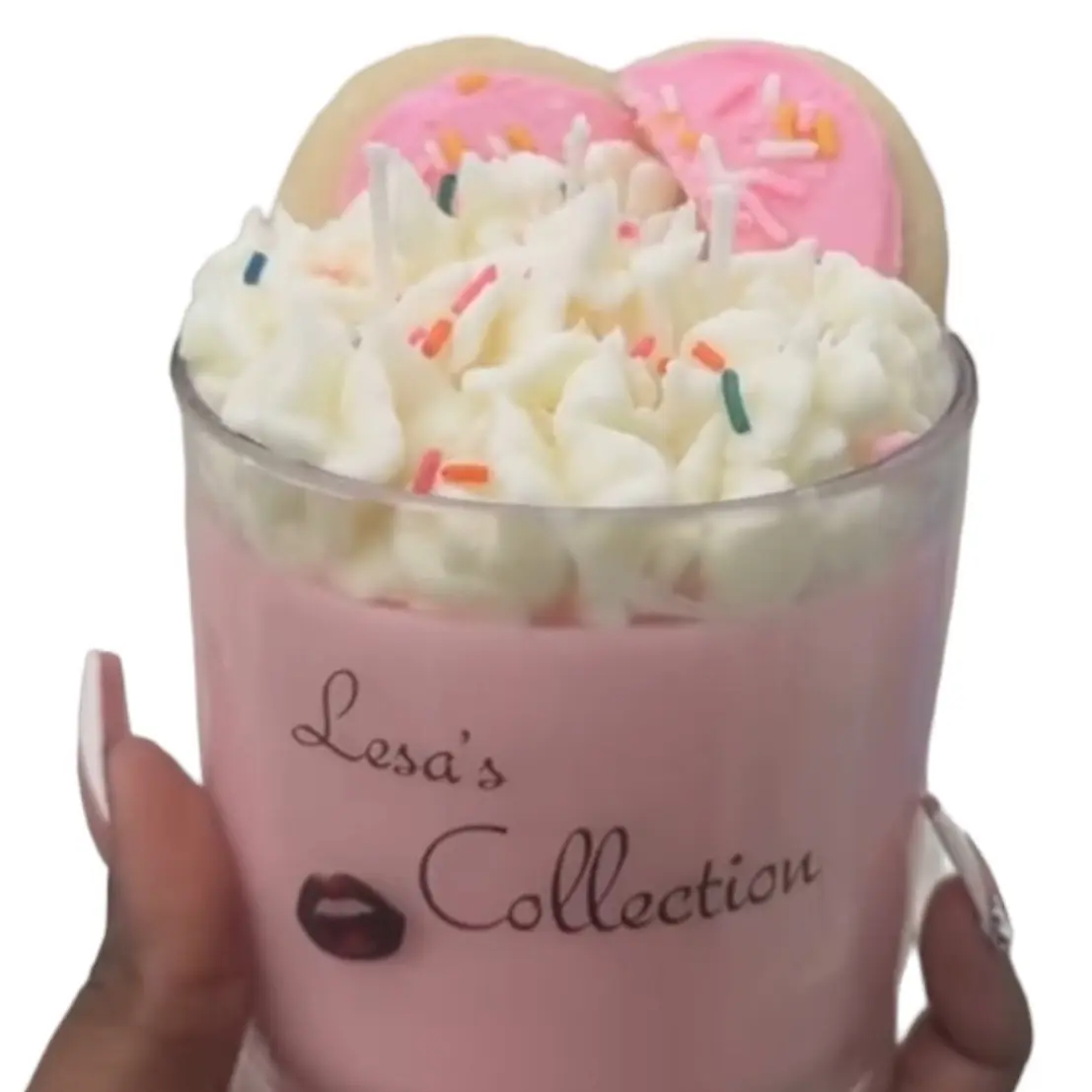 Large Frosted sugar cookie 3-D candle Large Frosted sugar cookie 3-D candle