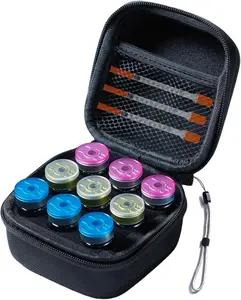 Insulin Fridge Holder Storage Case Insulin Vial Protector Holder Insulin Cooler Travel Case Organizer Fits Standard 10Ml U-100 Vials,9-Slot,Black (9 Slots) JFGLORIX