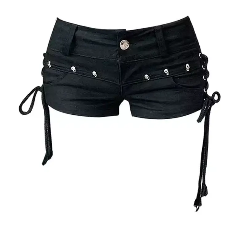 Denim Black Micro Shorts - Summer Shorts
