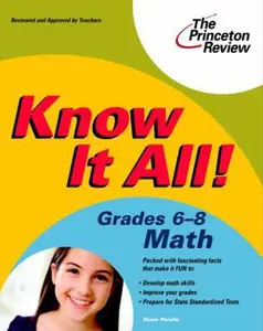 USED-Know It All! Grades 6-8 Math (K-12 Study Aids) by Princeton Review (Paperback)