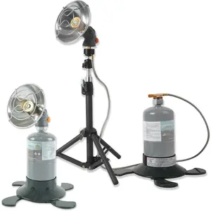 6500 Portable Propane Heater With Adjuastable Stand For, Fishing, Camping. Either 1lb Propane Cylinder or ISO-Butane Adapted