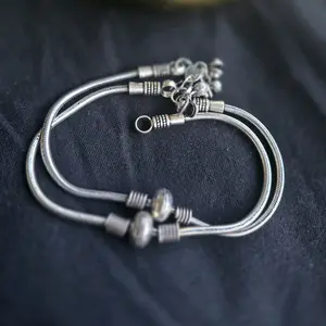 Js Payal Anklets - One Pair, Elegant Design, Perfect for Any Occasion