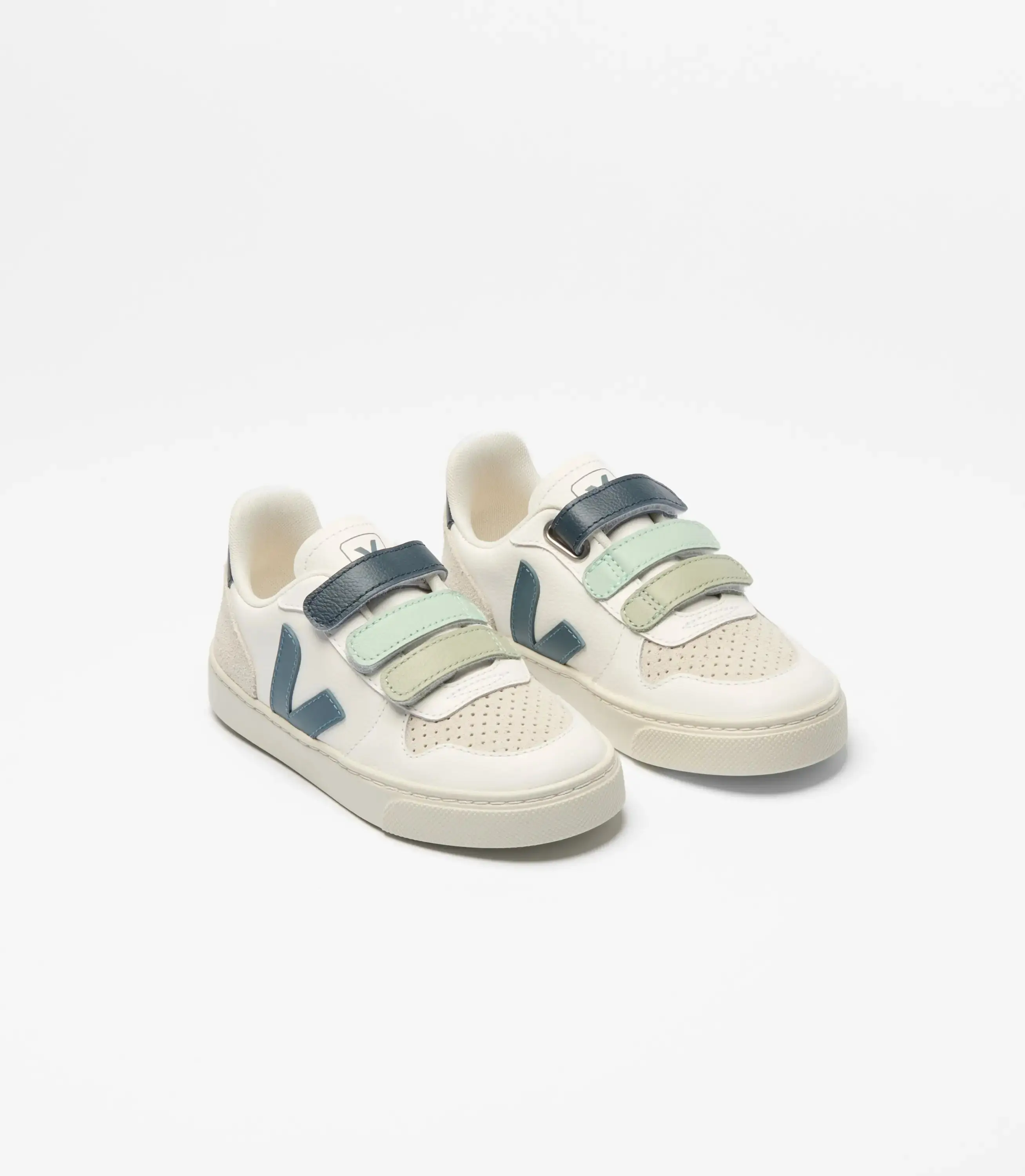Veja White California Ocean Blend Velcro Sneaker