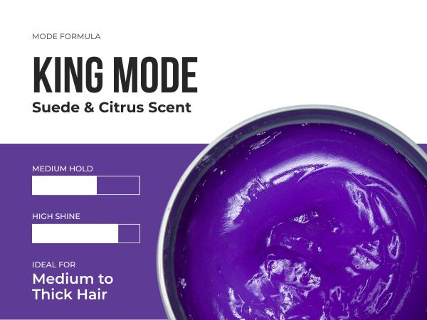 JOHNNY B King Mode Styling Gel - Royal Performance, Masculine Scent, All-Day Hold, Original MODE Formula, Haircare Gel