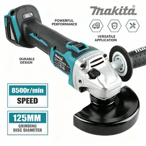 Makita DGA504 18V Brushless 125mm Angle Grinder Cordless Handheld Power Tool With Stable Rotation Performance Suitable For Metal Cutting Surface Grinding And Rust Cleaning In Professional Job Site Operations