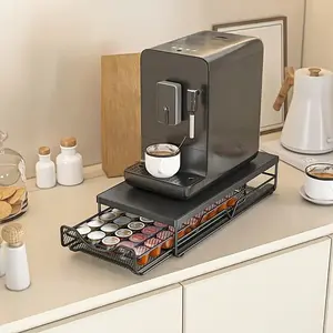 Coffee Capsule Storage Rack, 1 Count Coffee Capsule Holder with Drawer, Coffee Storage Box, Coffee Holder for Home Office Kitchen, Organiser