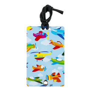212 MAIN 2075 Waterproof PVC Luggage Tag - Credit Size, Rivet Fixing Fastener, Secure ID Slot, Hidden Info, Stylish Bag Charm Accessories, Elastic Bungee - for Backpacks, Pet Carriers