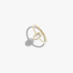 Diamante Oval Bezel Ring