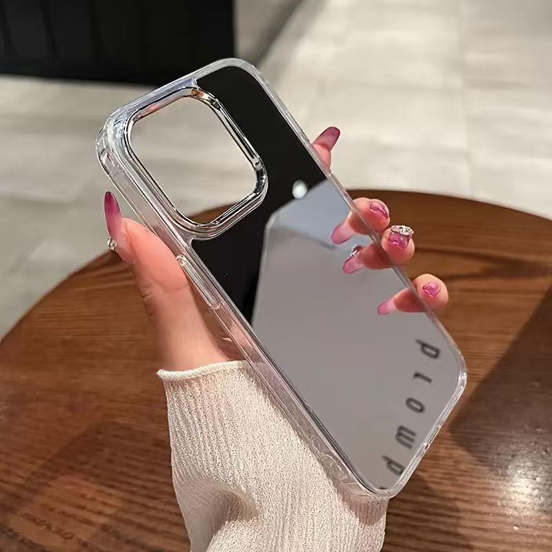 Makeup Mirror Phone Case for Women Men, Compatible with iphone 17promax 16, 15, 14, 13, 12, 11 Pro Max Pro Plus. Personalized Cute Mirror Makeup Phone Protective Cover Suitable for iphone, Shockproof Phone Case And Accessories.