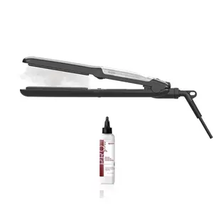 Cortex Beauty CB-STM-BLK-AO PROSteamer Professional Steam Flat Iron With 1 Argan Oil Refill