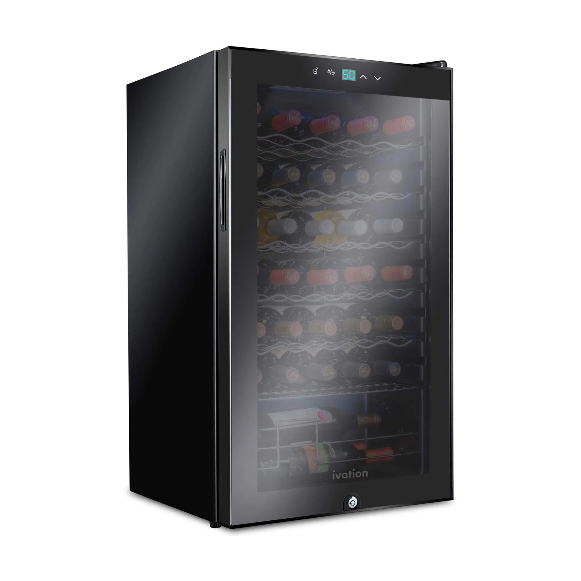 Ivation 34-Bottle Wine Cooler w/Lock