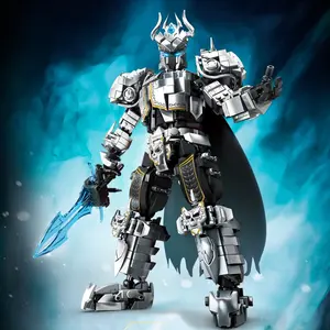 Hero Mech Building Blocks Set, Stable Assembly, Multi-Joint Movement, Exclusive Weapons, Robot Model, Boy Toy, Birthday Gift, Creative Display, Collector's Item, Stem Building Blocks, Bricker Build Sets, Building Blocks Kit