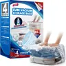 TAILI Cube Vacuum Storage Bags 4 pack, Medium Size (25x19x11 inch), Vacuum Seal Bags for Clothing, Compression Packing Cube for Clothes, Blankets, Baby Clothes