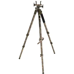 BOG DeathGrip Realtree Excape Camo Tripod: Lightweight, Durable Aluminum Frame with Adjustable Legs and Bubble Level for Hands-Free Operation in Hunting and Outdoors