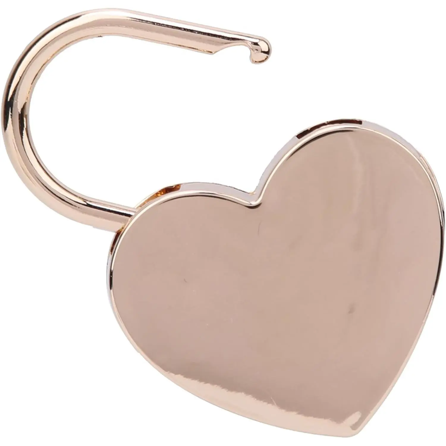 Rose Gold Ancient Gold Heart Shaped Metal Padlock Set - 1 x Heart Lock 1 x Key, 1.8x2.3in Mini Lock for Book, Notebooks, Jewelry Boxes, Bridge, Diary, Storage Box (Tools & Hardware), 1Pcs