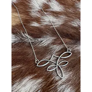 Boot Stitch Wire Necklace