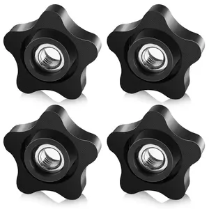 4 count Threaded Knobs 3/8-16 Knob  Knobs Female Thread Knobs Clamping Nuts Knobs Thumb Screw Threaded Knobs for T Track  Jigs Knobs