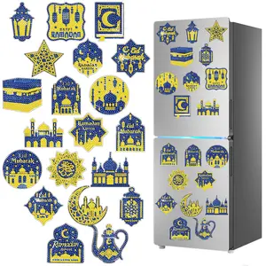 20-piece DIY Diamond Painting Fridge Magnets, Hanukkah 5D Diamond Art Magnetic Ornaments, Craft Art Decorative Stickers, with Magnetic Backing, with Tool Kit, Craft Kit Suitable for Adults