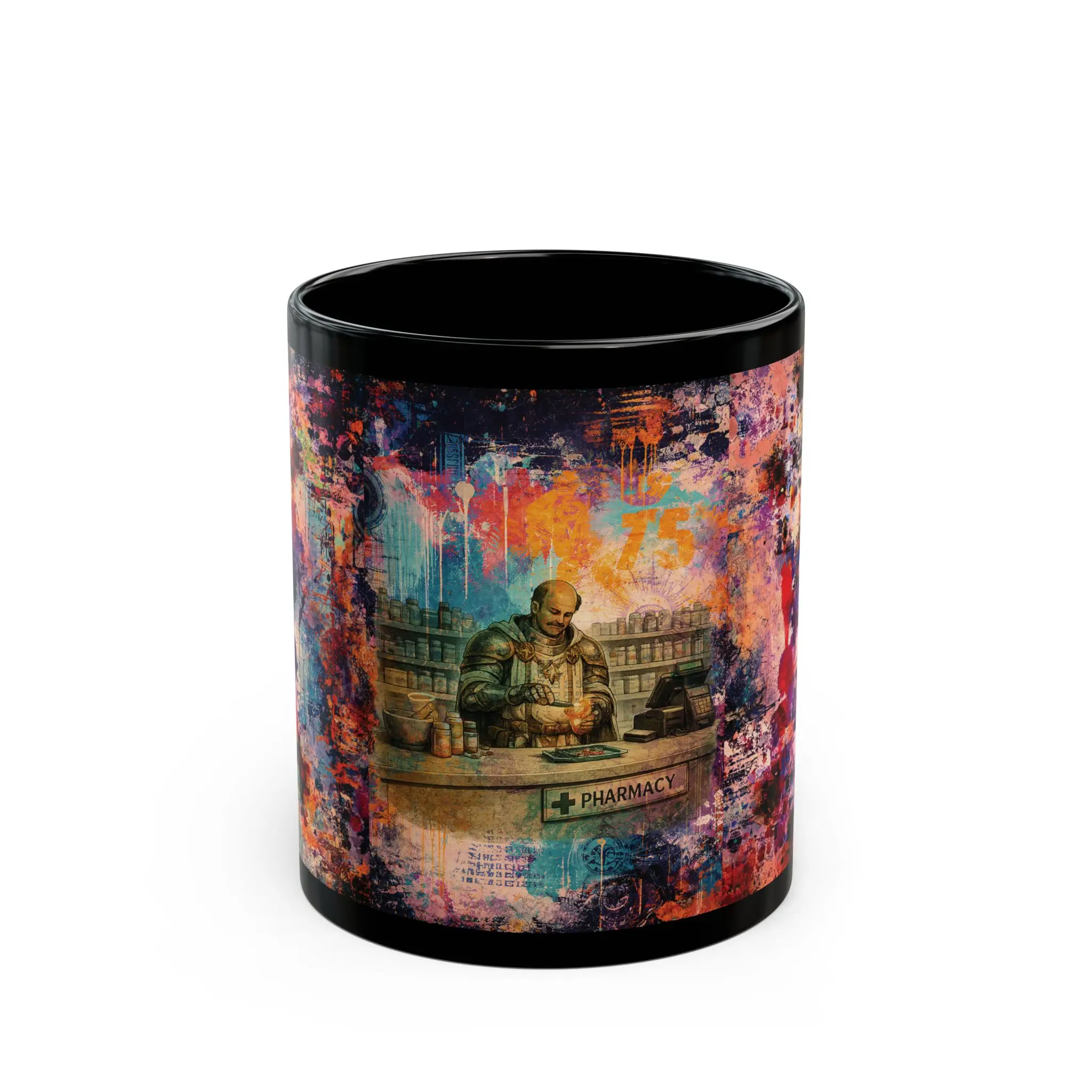 Divine Prescription – Fantasy Cleric Pharmacist Mug | Urban Side Quests Collection