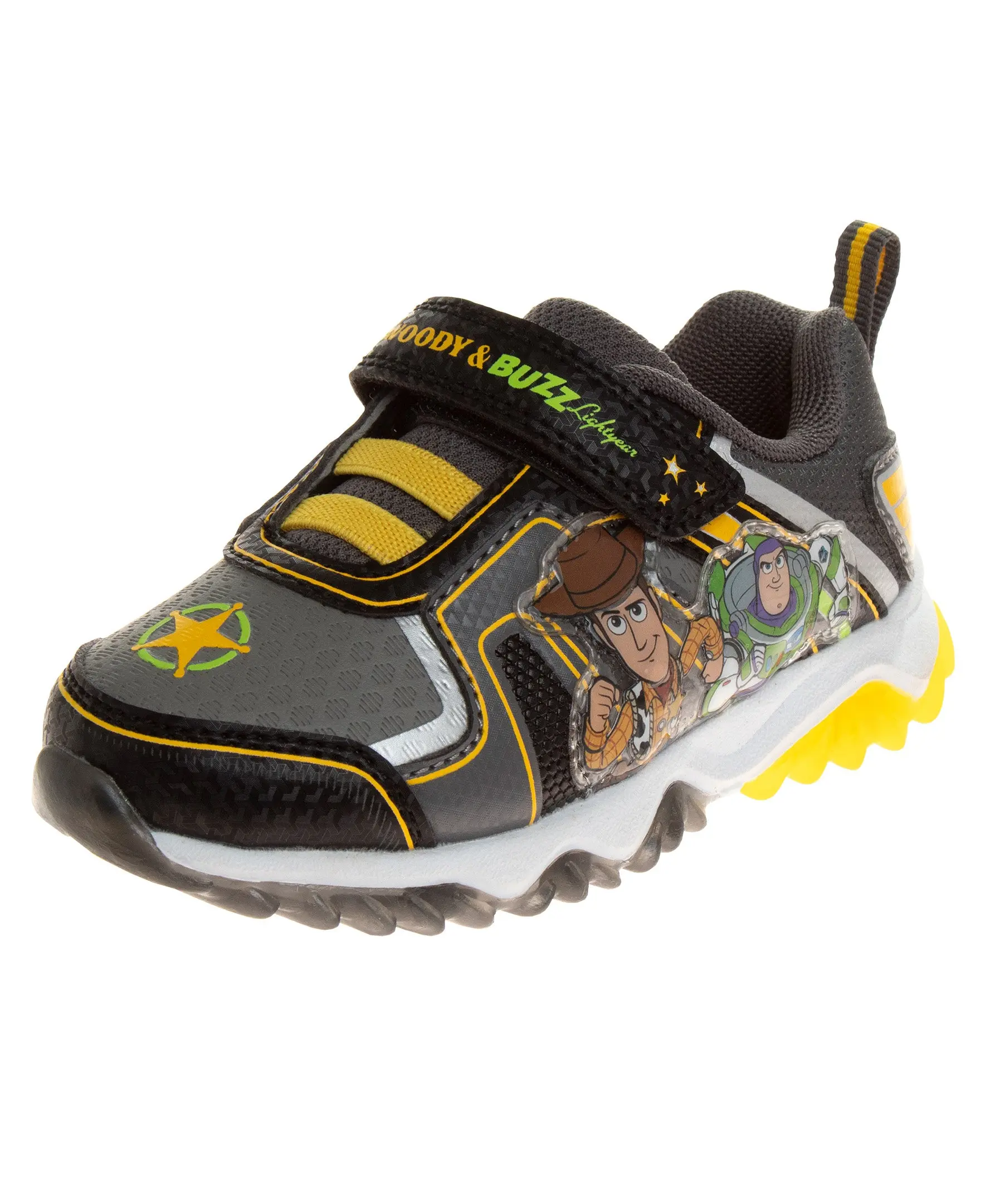 Josmo Boys' Toy Story Character Sneakers, Chunky Casual Style with Velcro Strap and Closed-Toe Protection for Playground and Kids Outdoor Play, Trainer Shoes